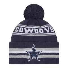 Dallas Cowboys New Era Pre-School Classic Cuffed Knit Hat with Pom Navy | NFL