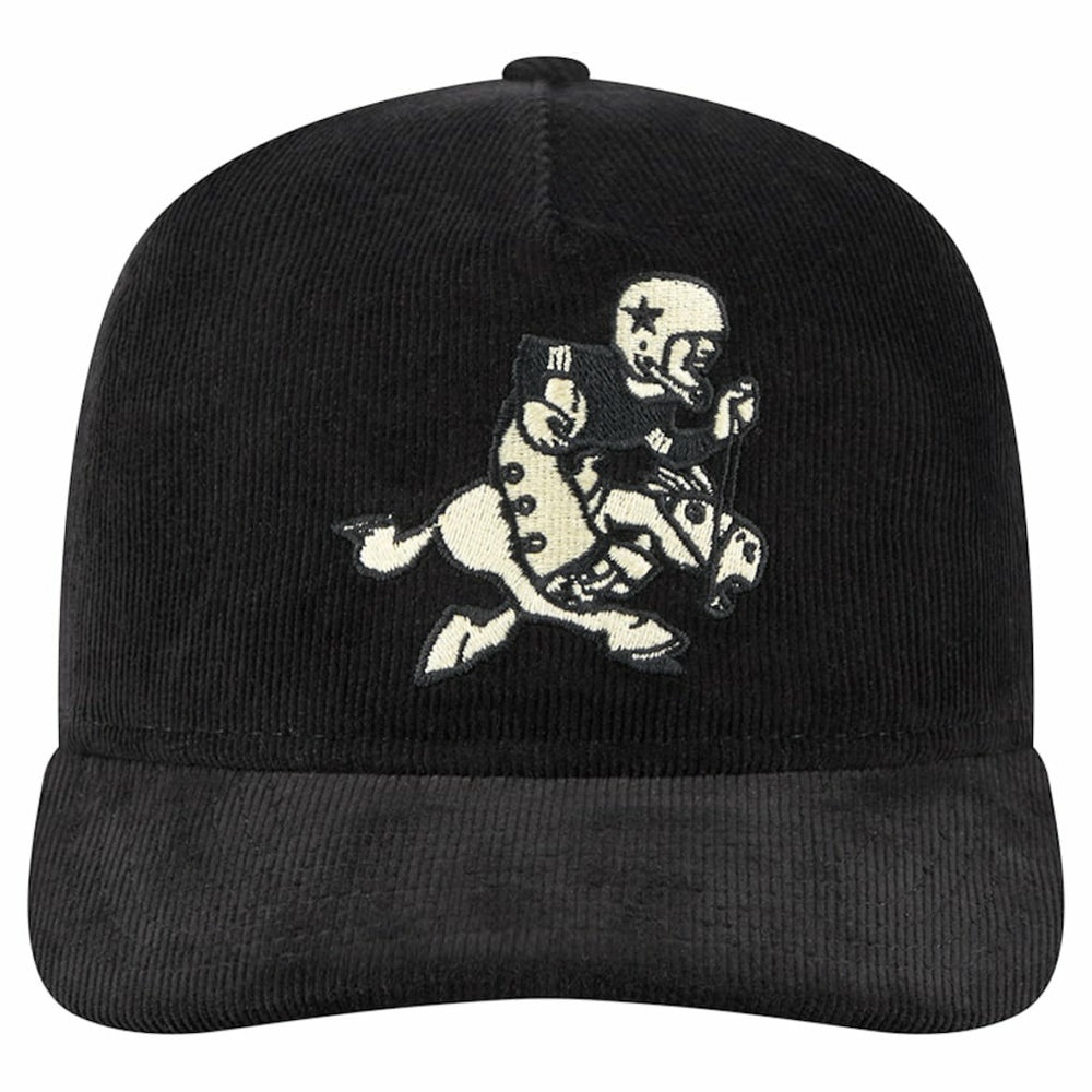 Dallas Cowboys New Era Retro Joe Nostalgic Corduroy Golfer Adjustable Hat Black | NFL