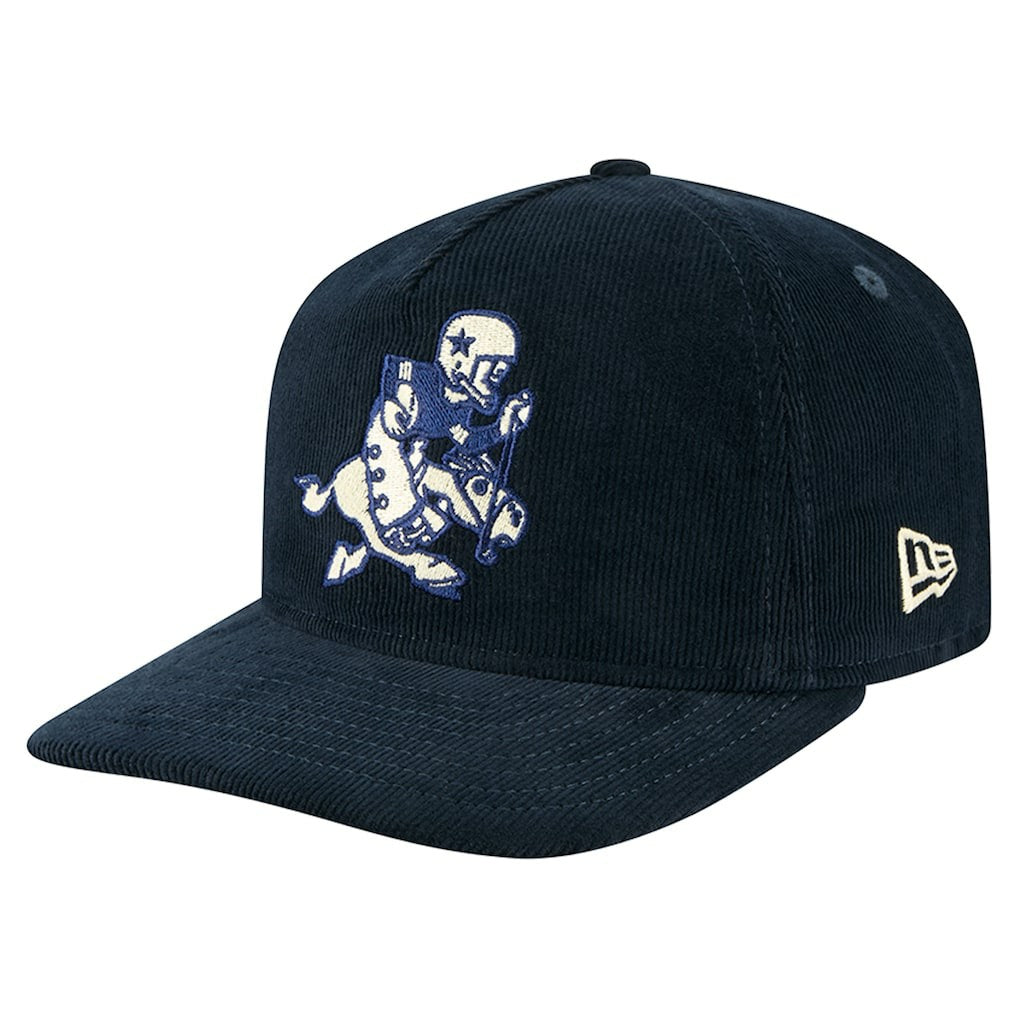 Dallas Cowboys New Era Retro Joe Nostalgic Corduroy Golfer Adjustable Hat Navy | NFL