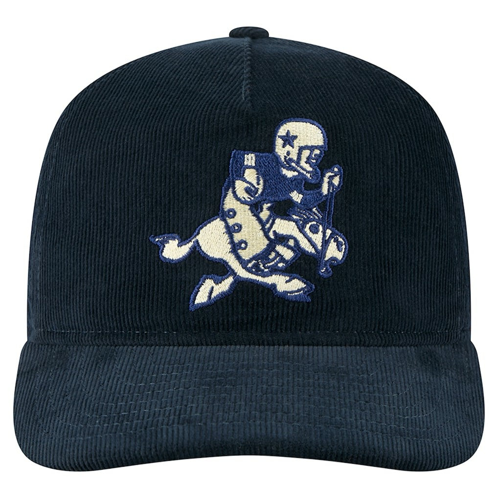 Dallas Cowboys New Era Retro Joe Nostalgic Corduroy Golfer Adjustable Hat Navy | NFL