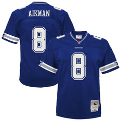 Troy Aikman Dallas Cowboys Preschool 1996 Retired Player Legacy Jersey Navy | Mitchell & Ness