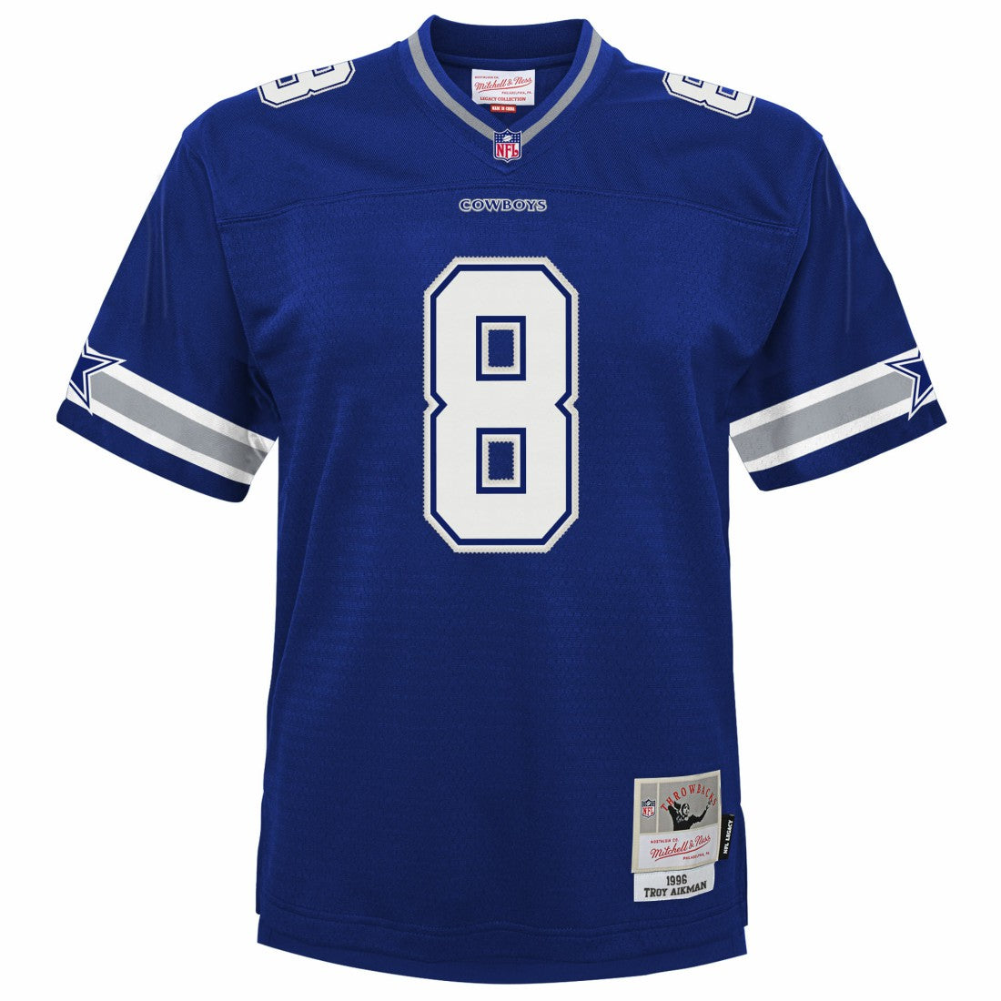 Troy Aikman Dallas Cowboys Preschool 1996 Retired Player Legacy Jersey Navy | Mitchell & Ness