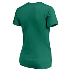 Los Angeles Dodgers Profile Women's Plus Size Celtic V-Neck T-Shirt - MLB