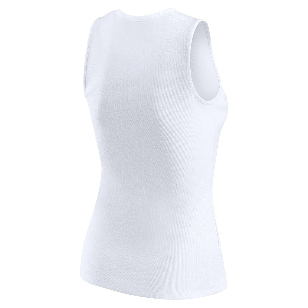 Jacksonville Jaguars WEAR by Erin Andrews Women's Ribbed Graphic Tank Top White | NFL