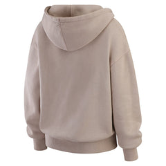 Miami Dolphins WEAR by Erin Andrews Women's Washed Pullover Crewdie Tan | NFL