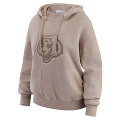 Cincinnati Bengals WEAR by Erin Andrews Women's Washed Pullover Crewdie Tan | NFL