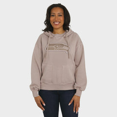 Seattle Seahawks WEAR by Erin Andrews Women's Washed Pullover Crewdie Tan | NFL
