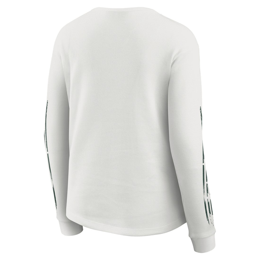 Green Bay Packers WEAR by Erin Andrews Women's Graphic Waffle Long-Sleeve T-Shirt White | NFL