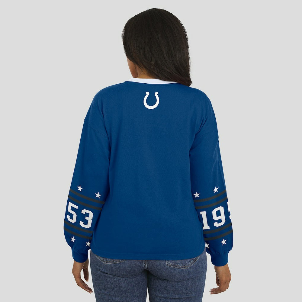 Indianapolis Colts WEAR by Erin Andrews Women's Sport Long-Sleeve T-Shirt Royal | NFL