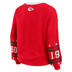 Kansas City Chiefs WEAR by Erin Andrews Women's Sport Long-Sleeve T-Shirt Red | NFL