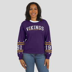 Minnesota Vikings WEAR by Erin Andrews Women's Sport Long-Sleeve T-Shirt Purple | NFL