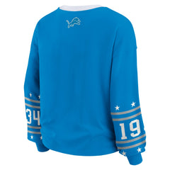 Detroit Lions WEAR by Erin Andrews Women's Sport Long-Sleeve T-Shirt Blue | NFL