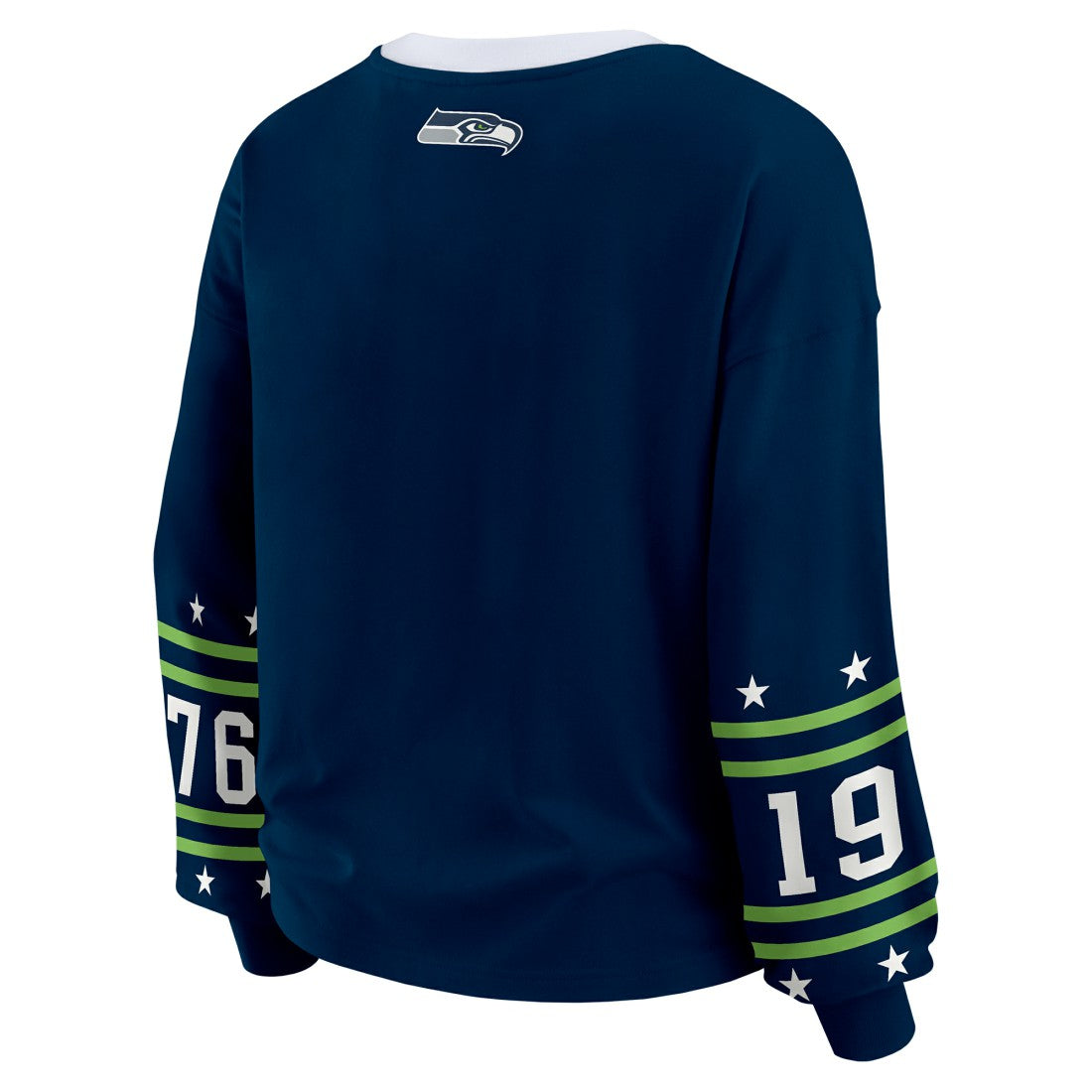 Seattle Seahawks WEAR by Erin Andrews Women's Sport Long-Sleeve T-Shirt College Navy | NFL