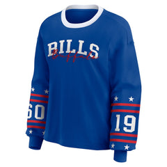 Buffalo Bills WEAR by Erin Andrews Women's Sport Long-Sleeve T-Shirt Royal | NFL