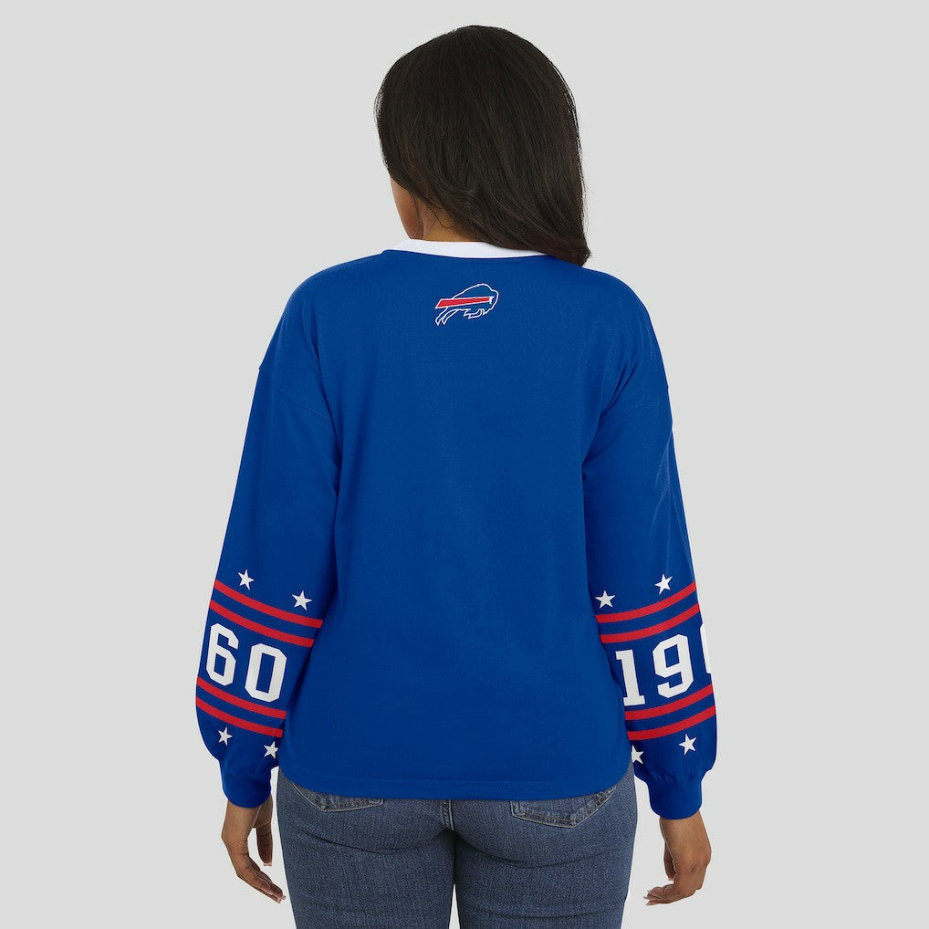 Buffalo Bills WEAR by Erin Andrews Women's Sport Long-Sleeve T-Shirt Royal | NFL
