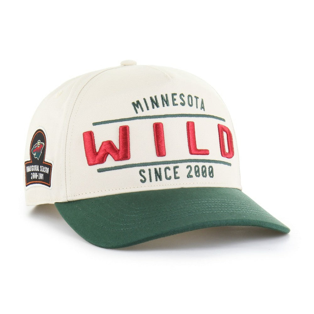 Minnesota Wild '47 Expansion Debut Two-Tone Hitch Adjustable Hat - Cream/Green - NHL