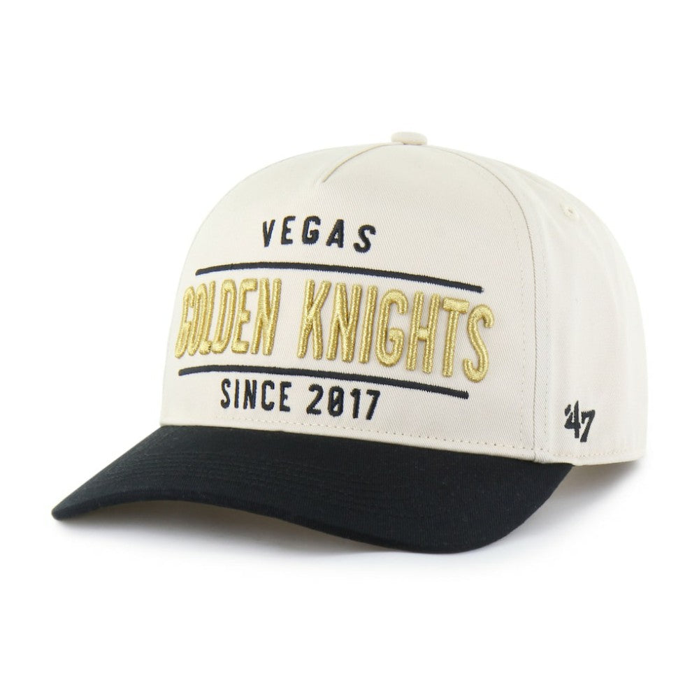 Vegas Golden Knights '47 Expansion Debut Two-Tone Hitch Adjustable Hat - Cream/Black - NHL