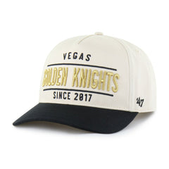 Vegas Golden Knights '47 Expansion Debut Two-Tone Hitch Adjustable Hat - Cream/Black - NHL