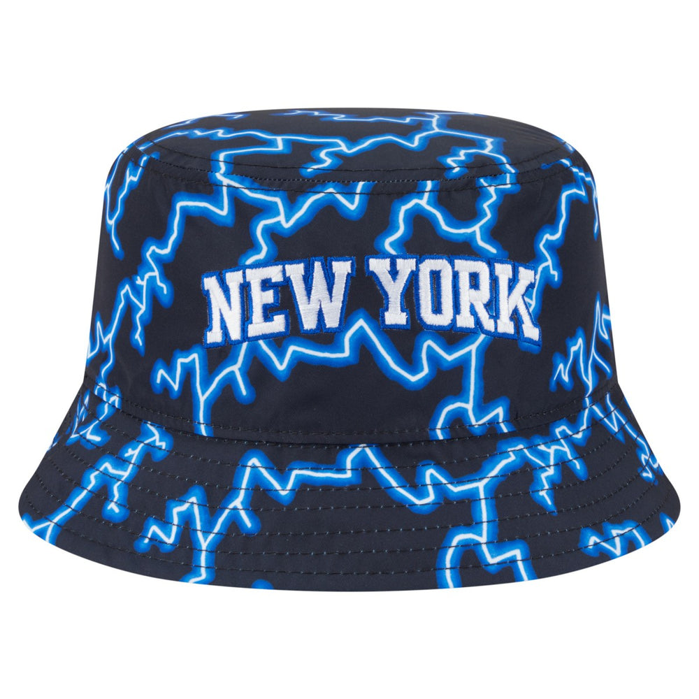 New York Knicks Summer Sun and Storm Reversible Bucket Hat Black/Light Blue - NBA