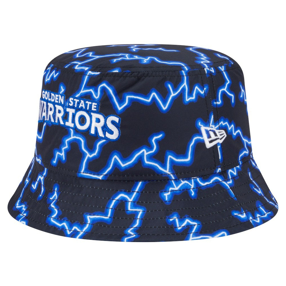 Golden State Warriors Summer Sun and Storm Reversible Bucket Hat Black/Light Blue - NBA