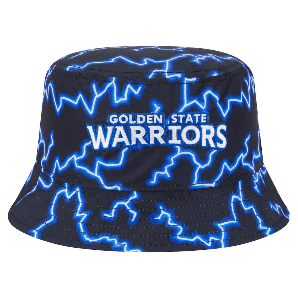Golden State Warriors Summer Sun and Storm Reversible Bucket Hat Black/Light Blue - NBA