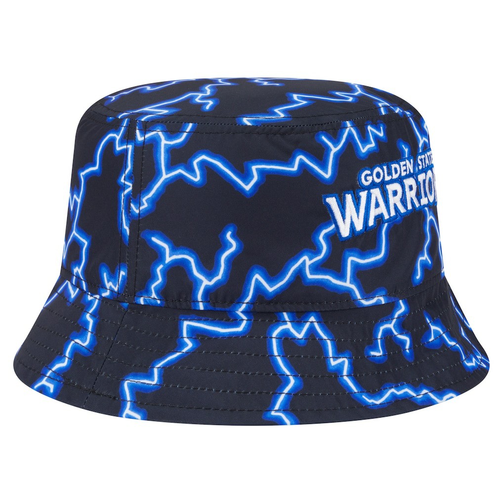 Golden State Warriors Summer Sun and Storm Reversible Bucket Hat Black/Light Blue - NBA