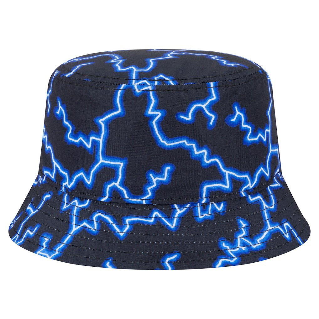 Golden State Warriors Summer Sun and Storm Reversible Bucket Hat Black/Light Blue - NBA