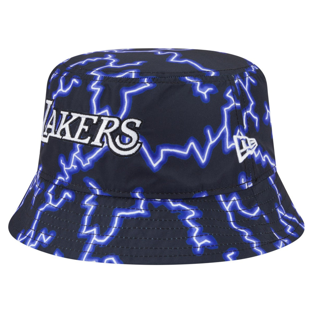Los Angeles Lakers Summer Sun and Storm Reversible Bucket Hat Black/Light Blue - NBA