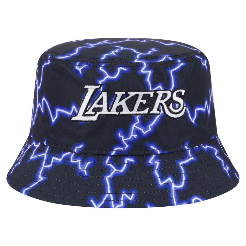 Los Angeles Lakers Summer Sun and Storm Reversible Bucket Hat Black/Light Blue - NBA