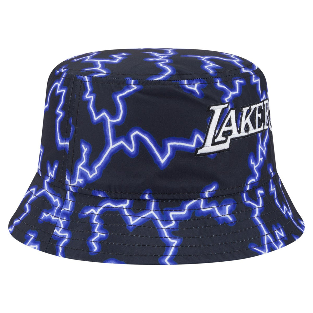 Los Angeles Lakers Summer Sun and Storm Reversible Bucket Hat Black/Light Blue - NBA