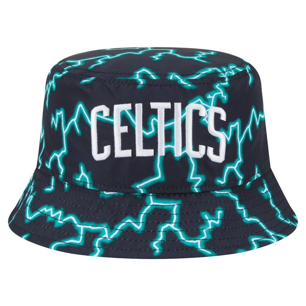 Boston Celtics Summer Sun and Storm Reversible Bucket Hat Black/Light Blue - NBA