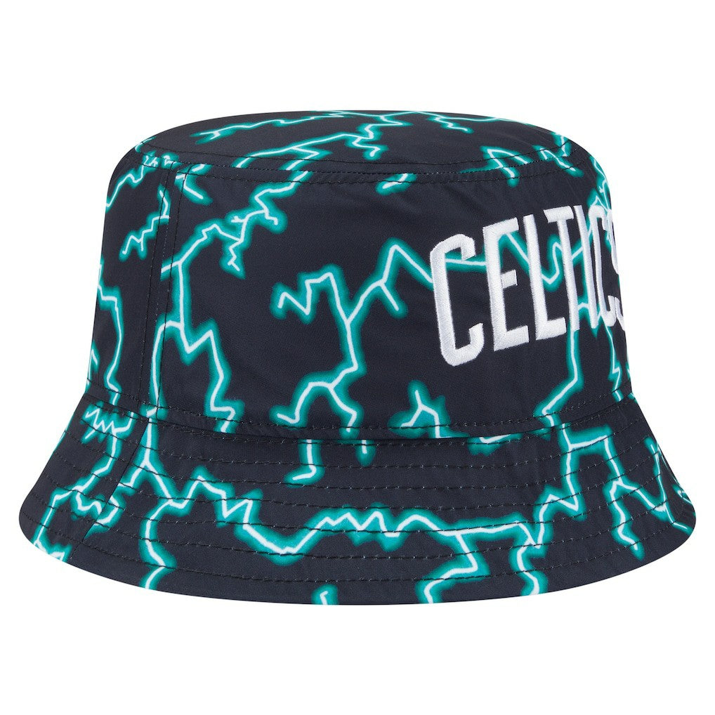Boston Celtics Summer Sun and Storm Reversible Bucket Hat Black/Light Blue - NBA