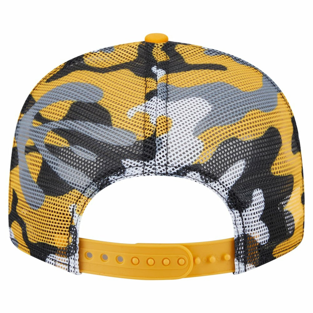 Boston Bruins New Era Camo Meshback 9FIFTY Snapback Hat - Black/Gold - NHL