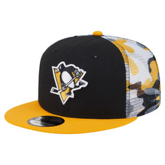 Pittsburgh Penguins New Era Camo Meshback 9FIFTY Snapback Hat - Black/Gold - NHL