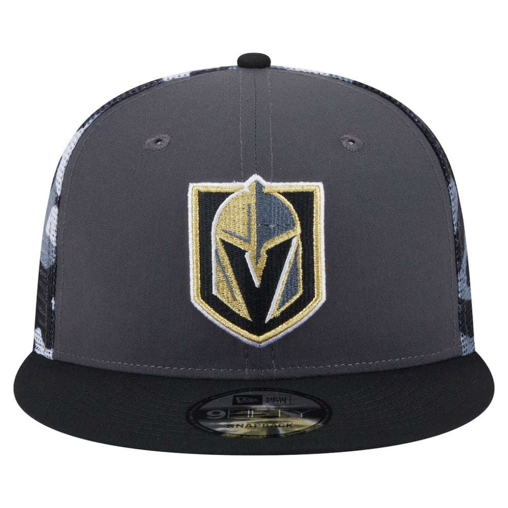 Vegas Golden Knights New Era Camo Meshback 9FIFTY Snapback Hat - Gray/Black - NHL