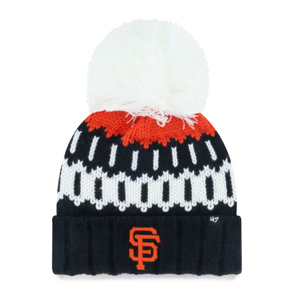 San Francisco Giants '47 Women's Felicity Cuffed Knit Hat with Pom - MLB