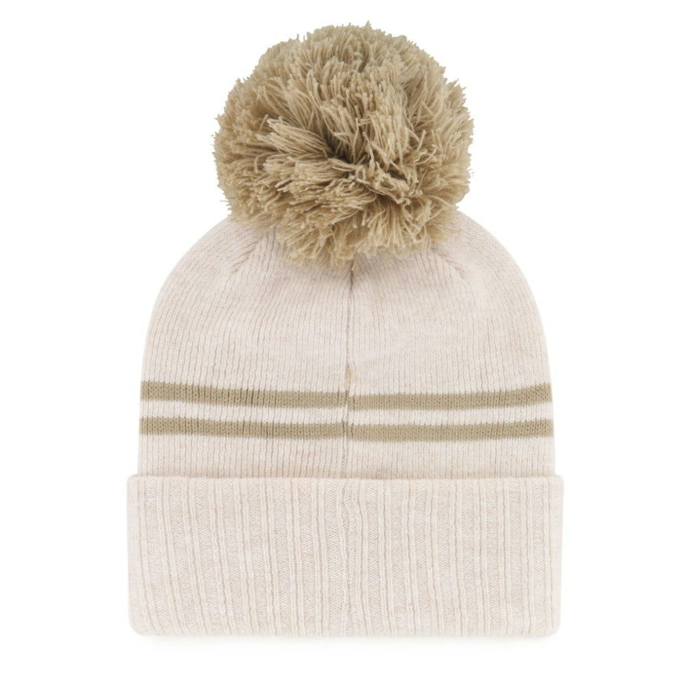 Atlanta Braves '47 Women's Latte Cuffed Knit Hat with Pom - MLB