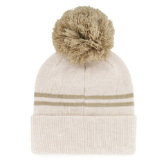 Atlanta Braves '47 Women's Latte Cuffed Knit Hat with Pom - MLB