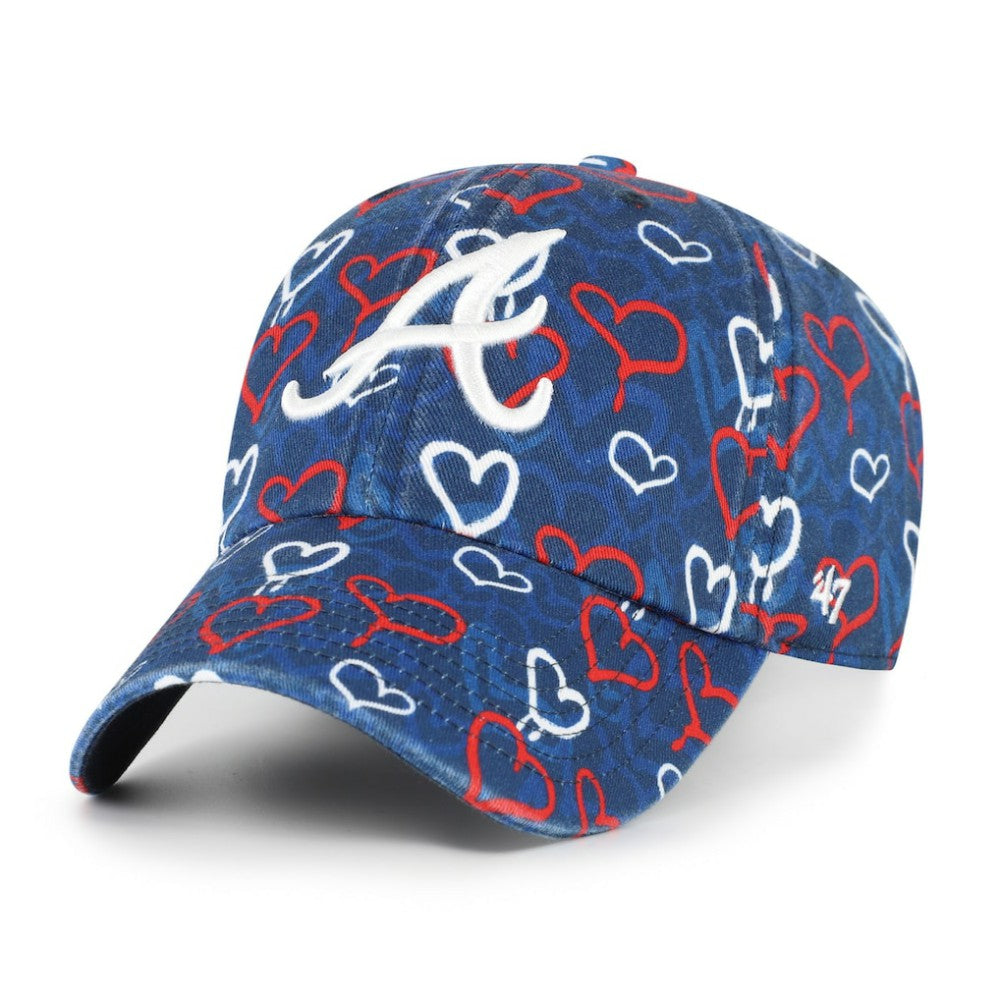 Atlanta Braves '47 Girls Youth Mural Clean Up Adjustable Hat - MLB
