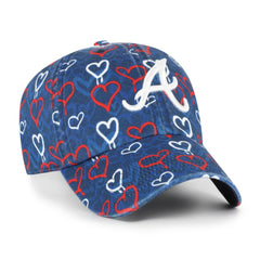 Atlanta Braves '47 Girls Youth Mural Clean Up Adjustable Hat - MLB