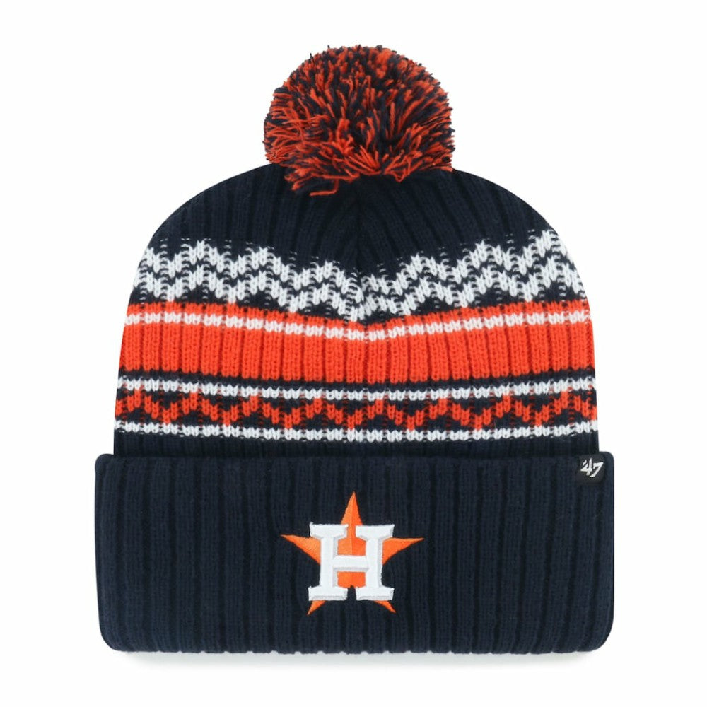 Houston Astros '47 Youth Polar Vortex Cuffed Knit Hat with Pom - MLB