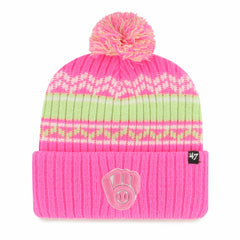 Milwaukee Brewers '47 Youth Polar Vortex Cuffed Knit Hat with Pom - MLB