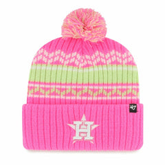 Houston Astros '47 Youth Polar Vortex Cuffed Knit Hat with Pom - MLB