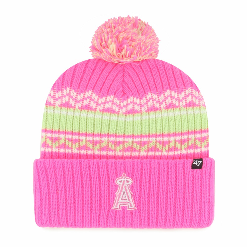 Los Angeles Angels '47 Youth Polar Vortex Cuffed Knit Hat with Pom - MLB