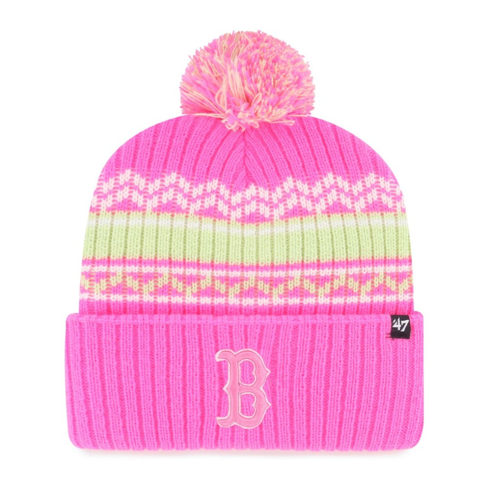 Boston Red Sox '47 Youth Polar Vortex Cuffed Knit Hat with Pom - MLB