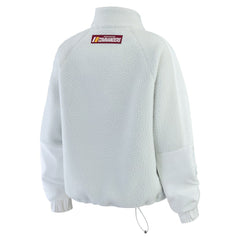Washington Commanders WEAR by Erin Andrews Women's Polar Fleece Half-Zip Jacket White | NFL