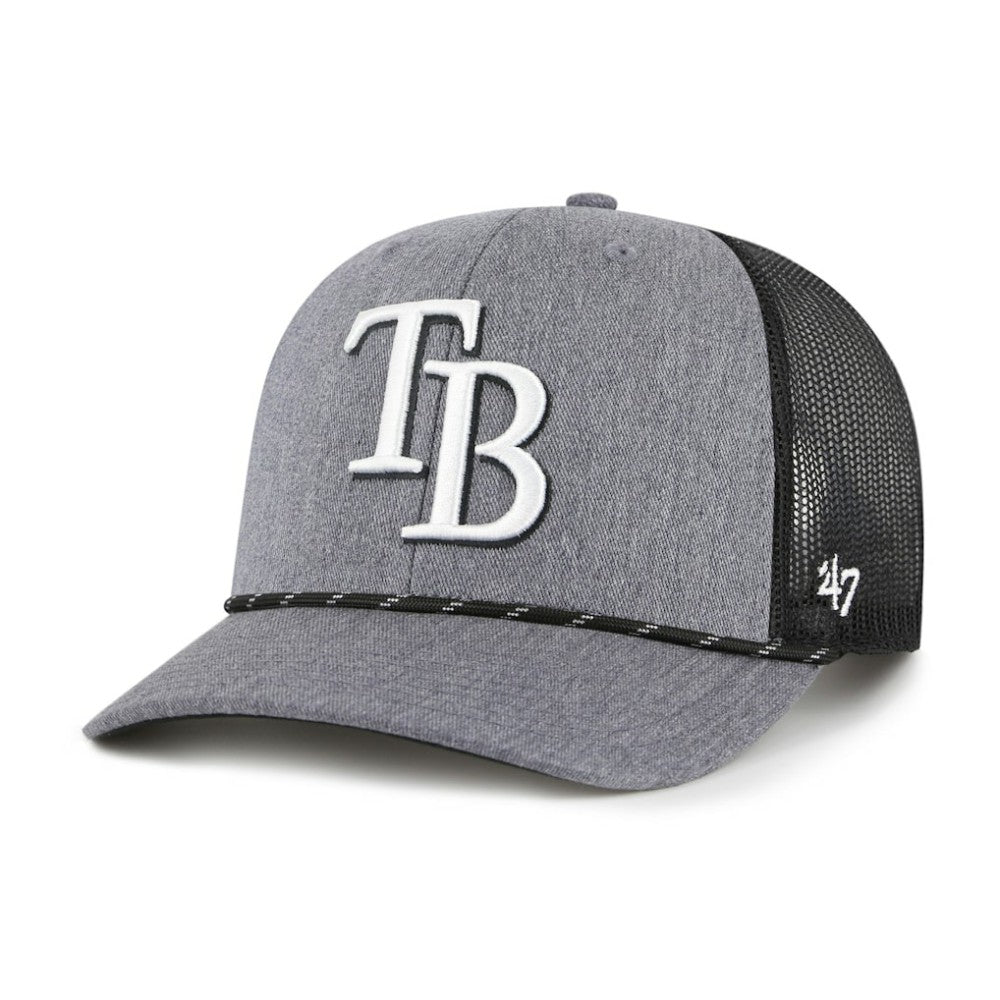 Tampa Bay Rays '47 Carbon Rope Trucker Adjustable Hat - MLB