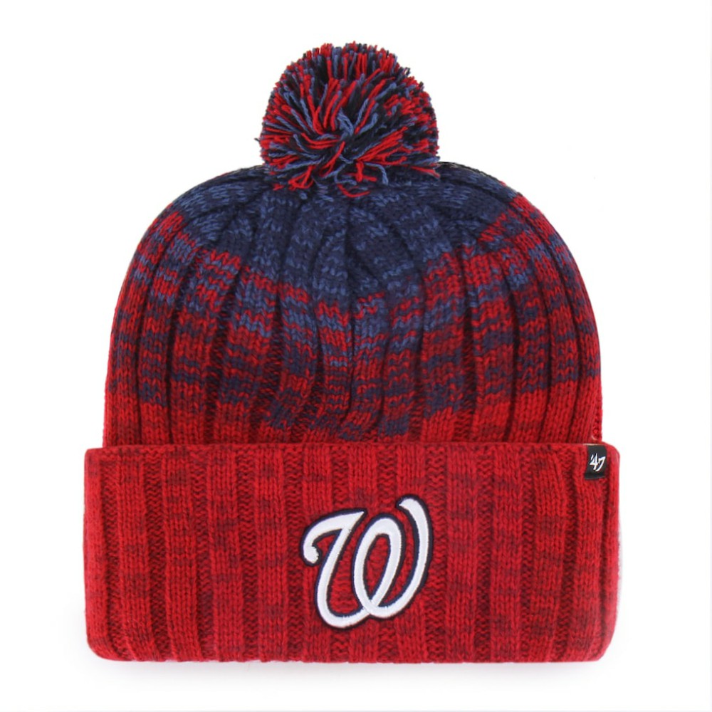 Washington Nationals '47 Cascade Cuffed Knit Hat with Pom - MLB