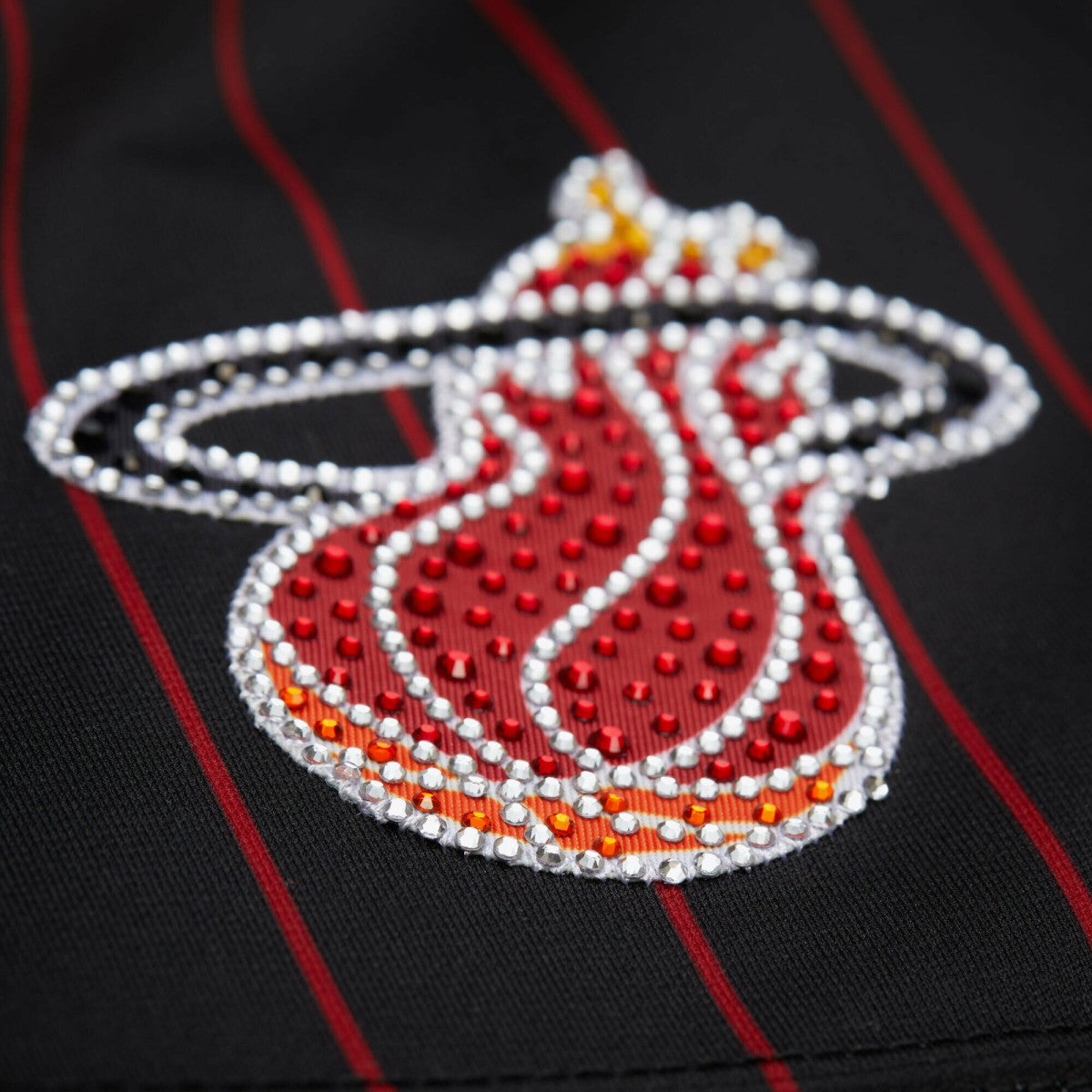 Dwyane Wade Miami Heat x DANNIJO Women's Cropped Football Fashion Jersey Black - NBA
