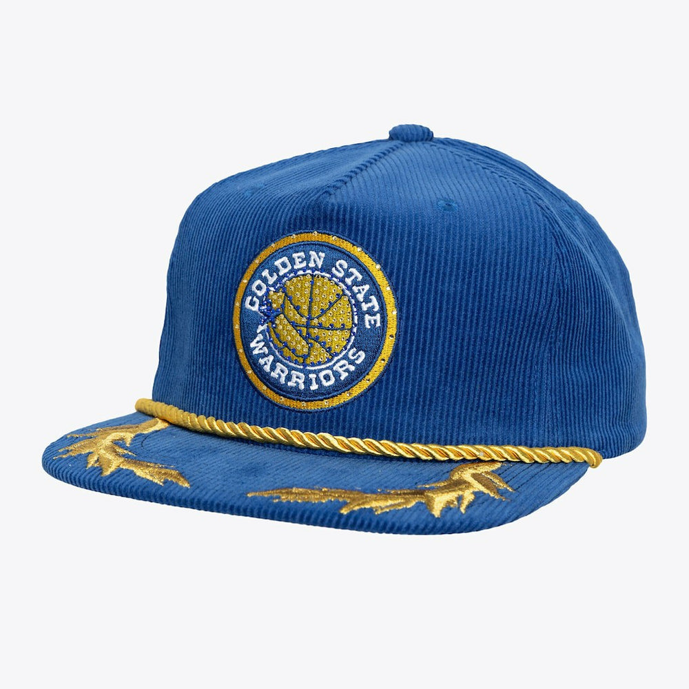 Golden State Warriors x DANNIJO Women's Deadstock Cord Snapback Hat Royal - NBA